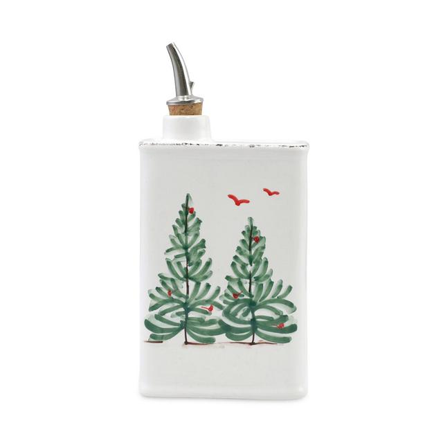 VIETRI Lastra Holiday Olive Oil Can