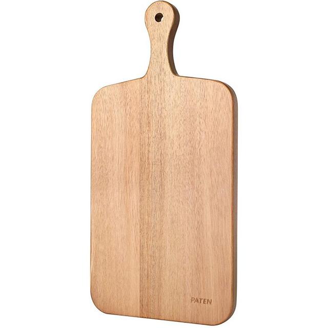 Paten Cutting Board,Acacia Serving Board, Wood Cutting Boards for Kitchen,Chopping Board with Grip Handle,Heavy Duty Butcher Block, Wooden Carving Board