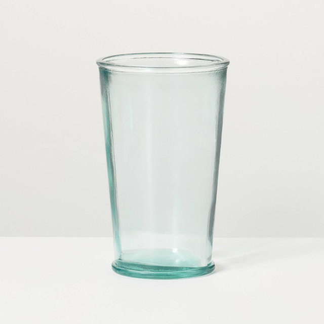 16 fl oz Tall Recycled Juice Glass Blue - Hearth & Hand™ with Magnolia