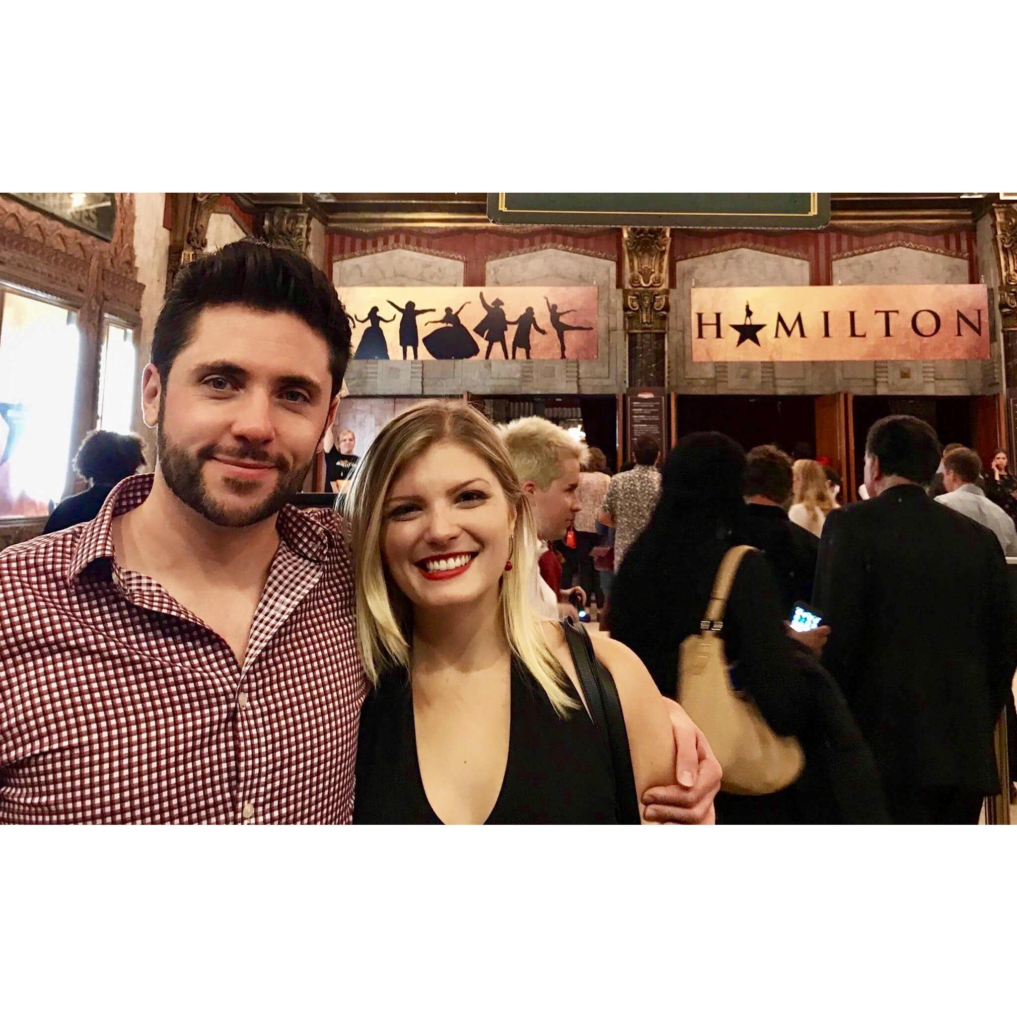 Hamilton at the Pantages Theater in LA
2017
