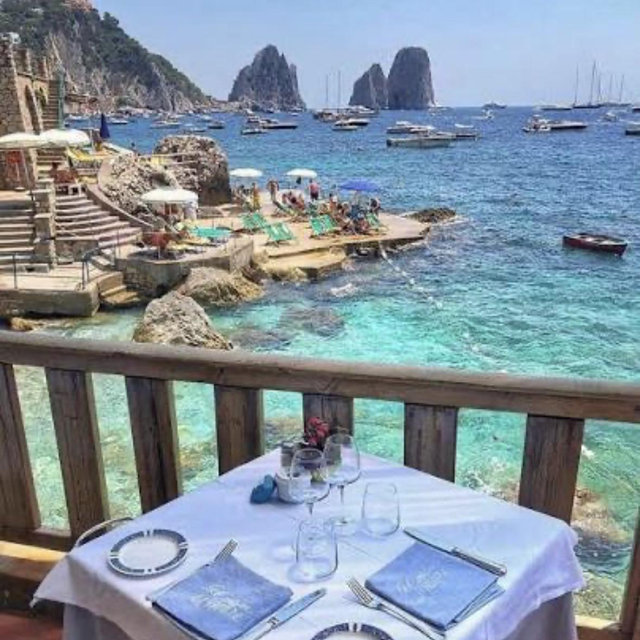 Dinner in Capri