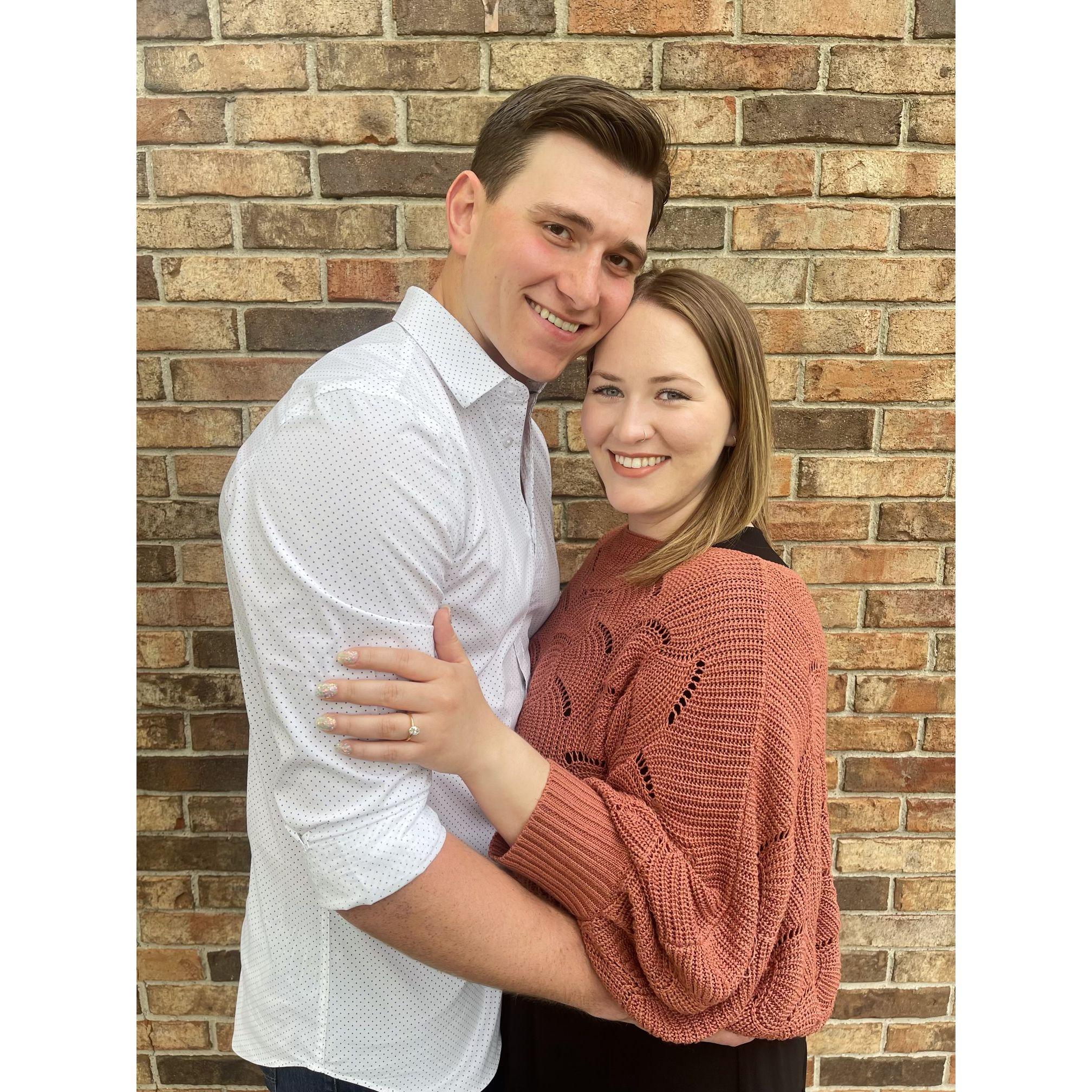Nick's sister, Rachel, took these pictures of us a few days after we got engaged!