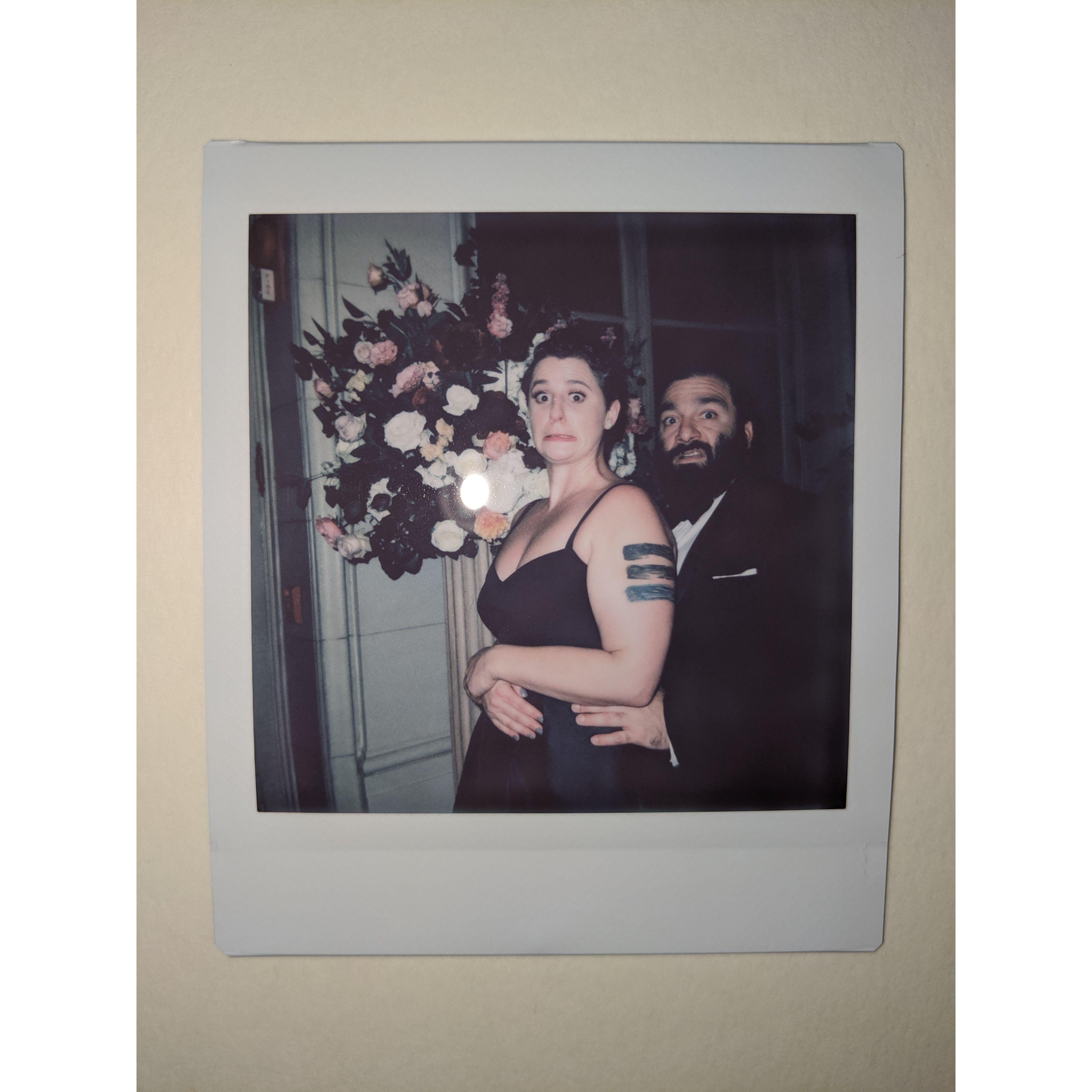 Our best interpretation of awkward prom photos at Lindsay and Pat's wedding