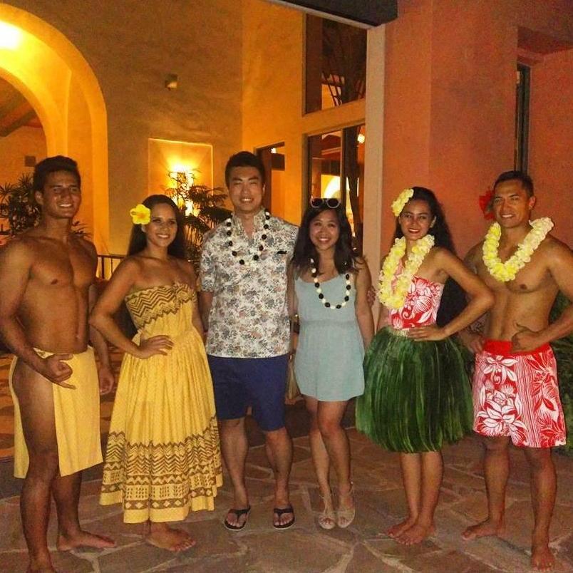 Before this trip to Hawaii, Rui didn't know what a luau was!