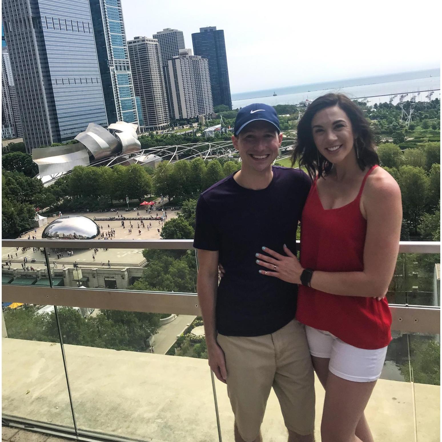 The day after our engagement. We spent it galavanting the city.