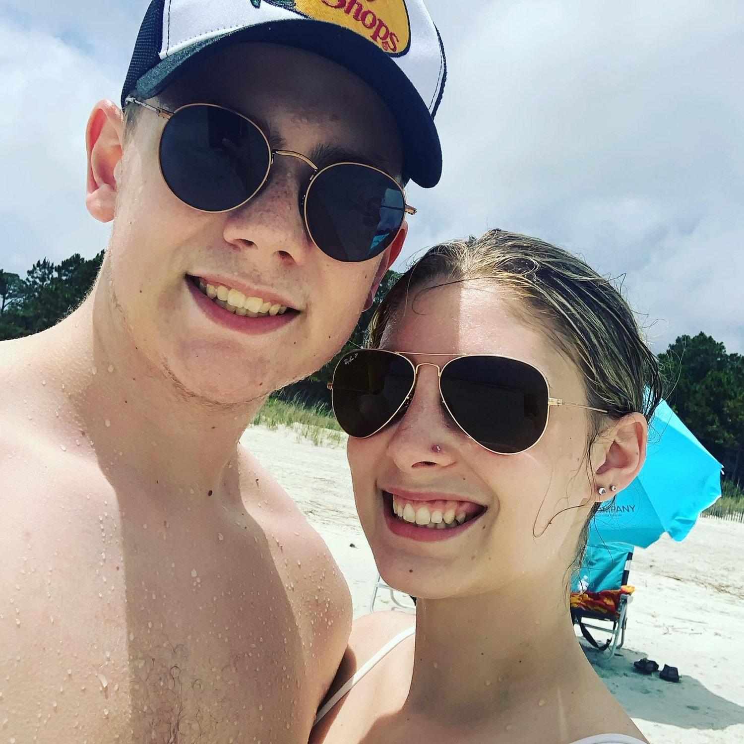 Hilton Head Island in 2021 where Sam caught his first shark!