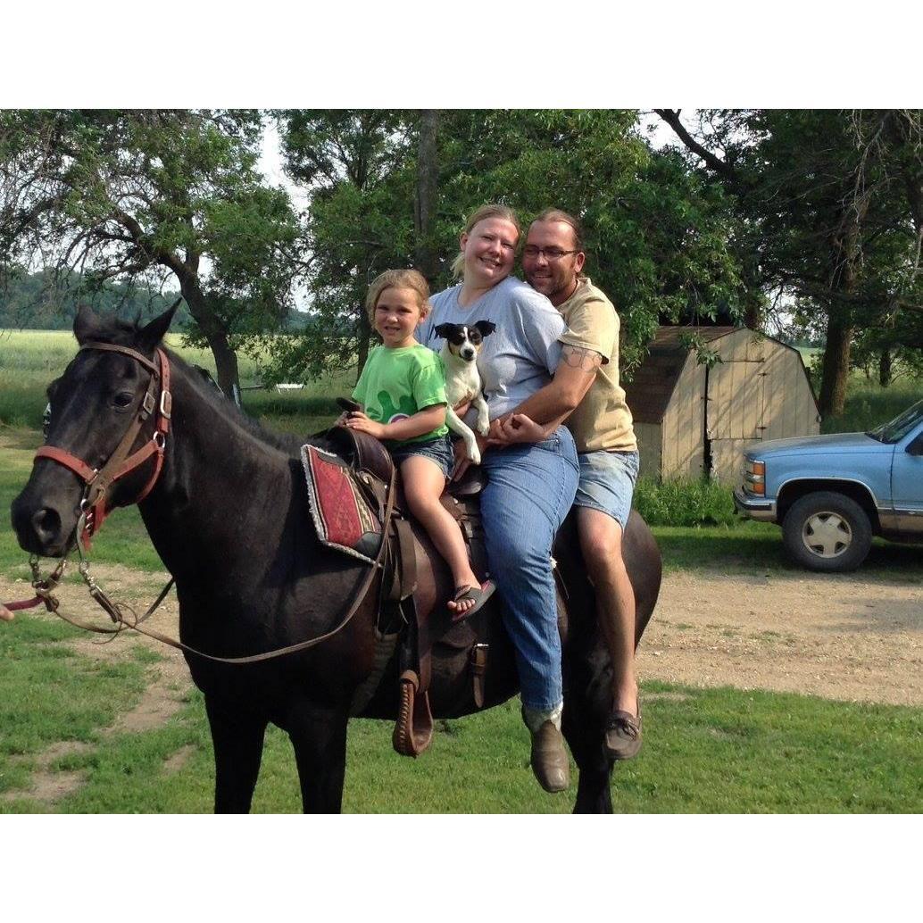 Riding Megan is a family activity!