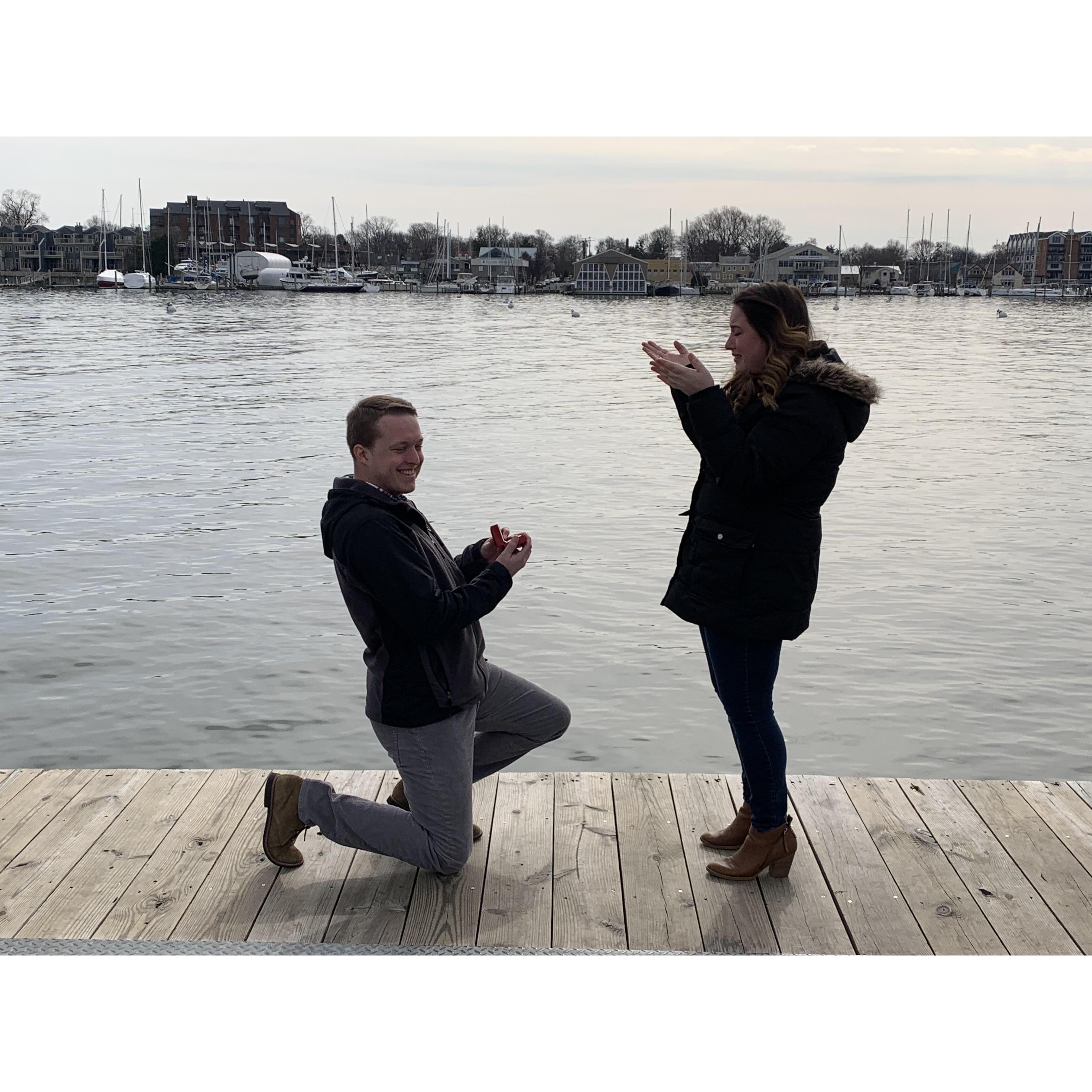 For those that don't know, there is a restaurant called the Chart House in the background of this photo. It's where Megan's dad proposed. Love that 28 years later, memories are intertwined.