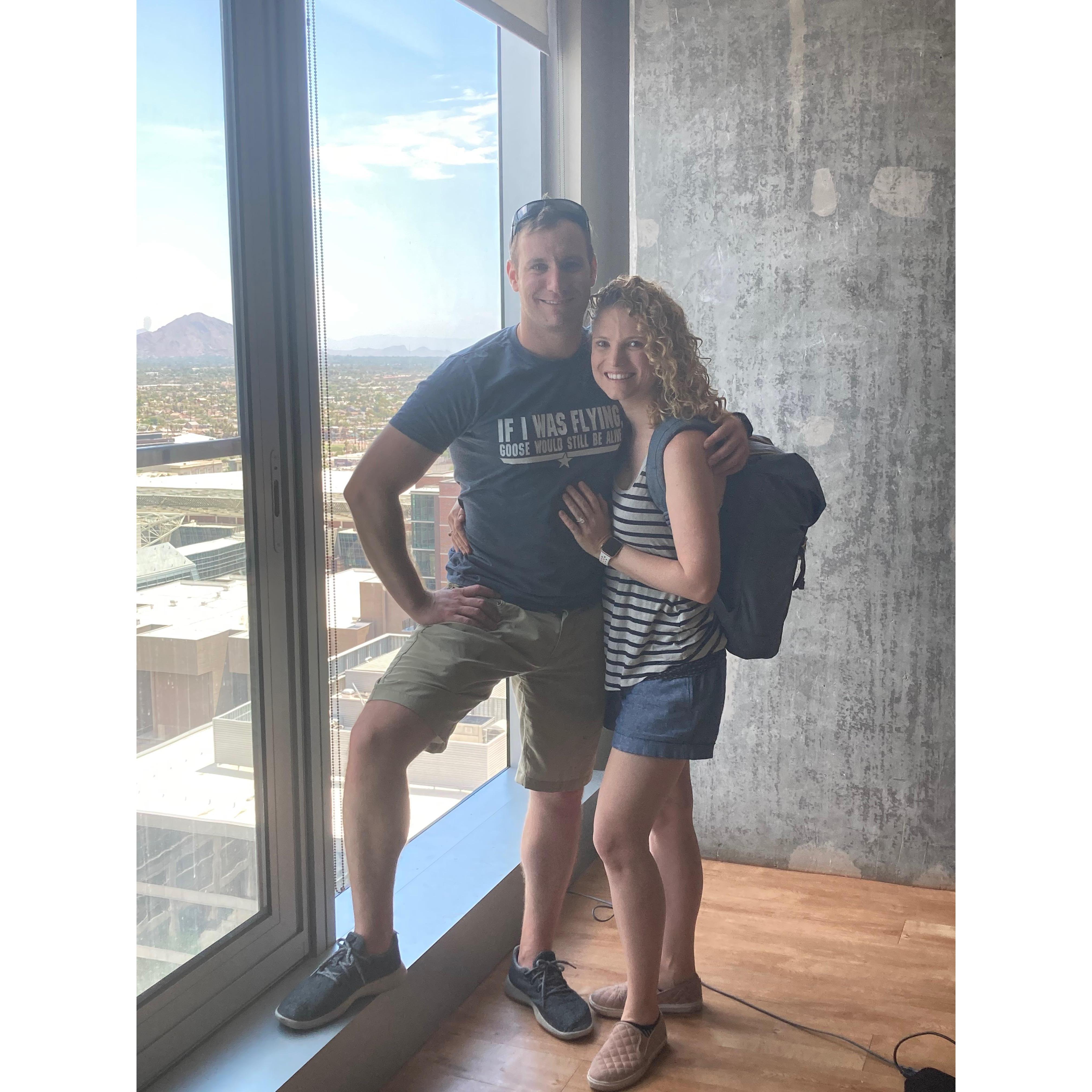 July 2020 The last photo in our Phoenix apartment before making the big move to Germany