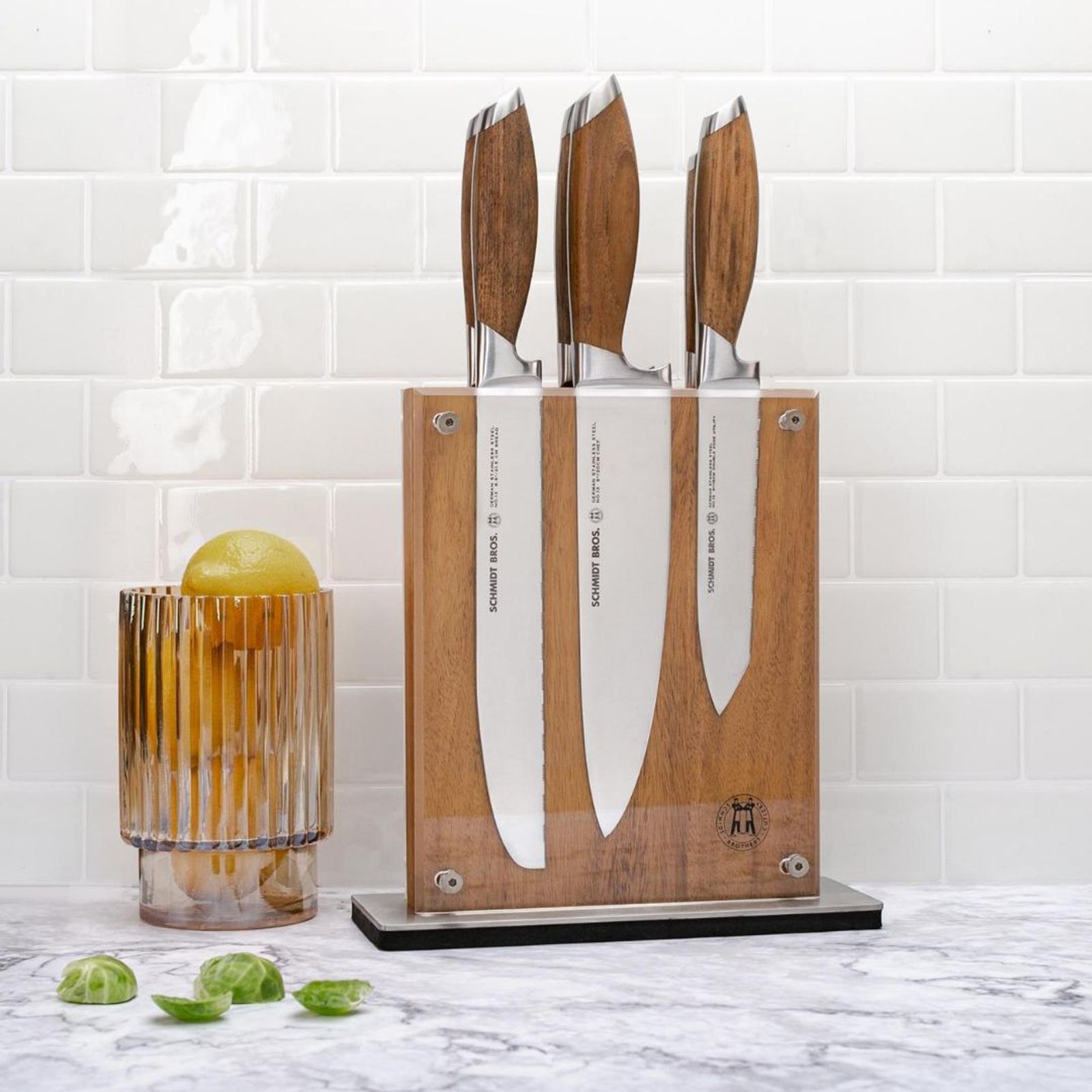 Bonded Teak 7-Piece Knife Block Set - Thumbnail 2