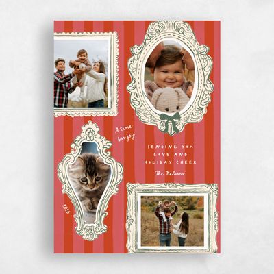 Red Holiday Card - Vintage