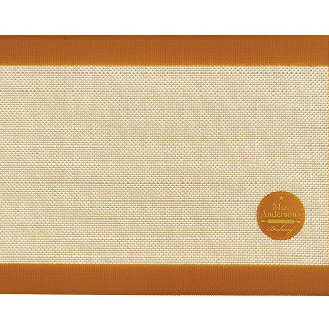 Mrs. Anderson's Baking Mrs. Anderson’s Non-Stick Silicone Jelly Roll Baking Mat, 9.5-Inch x 14.375-Inch, Brown