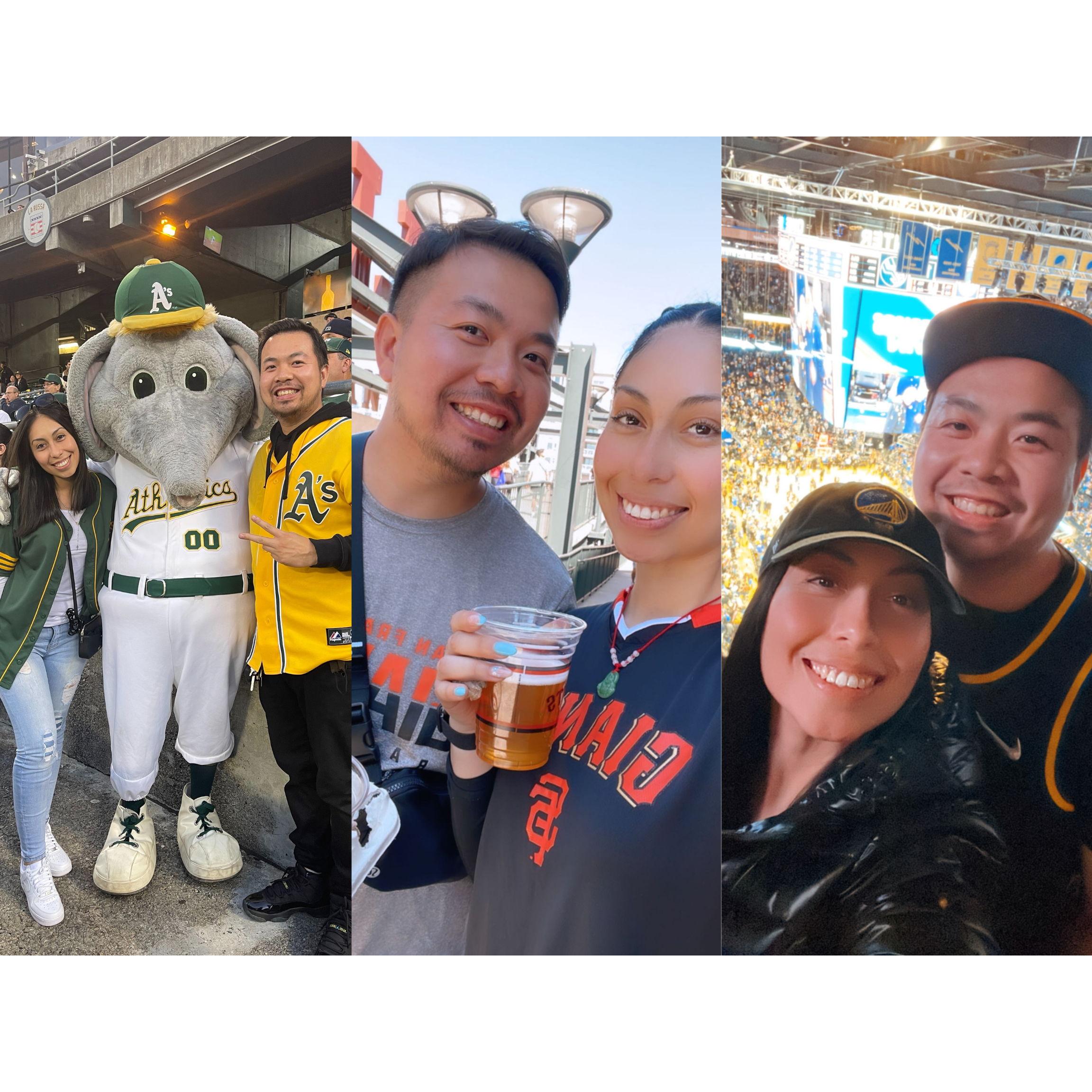 They love going to sporting events.