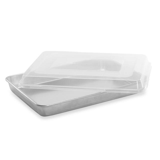 Nordic Ware® 18 1/2-Inch x 13 1/2-Inch Aluminum Cake Pan with Lid