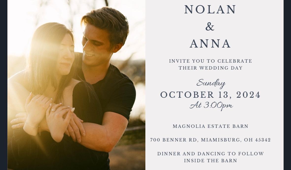 The Wedding Website of Nolan Hess and Anna Duncan