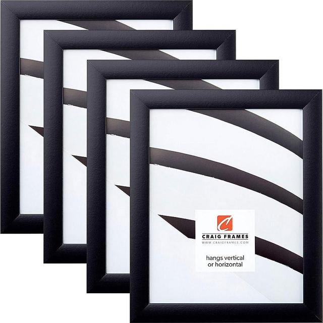 Craig Frames Contemporary, 11x14 Picture Frame, Gallery Black, Set of 4