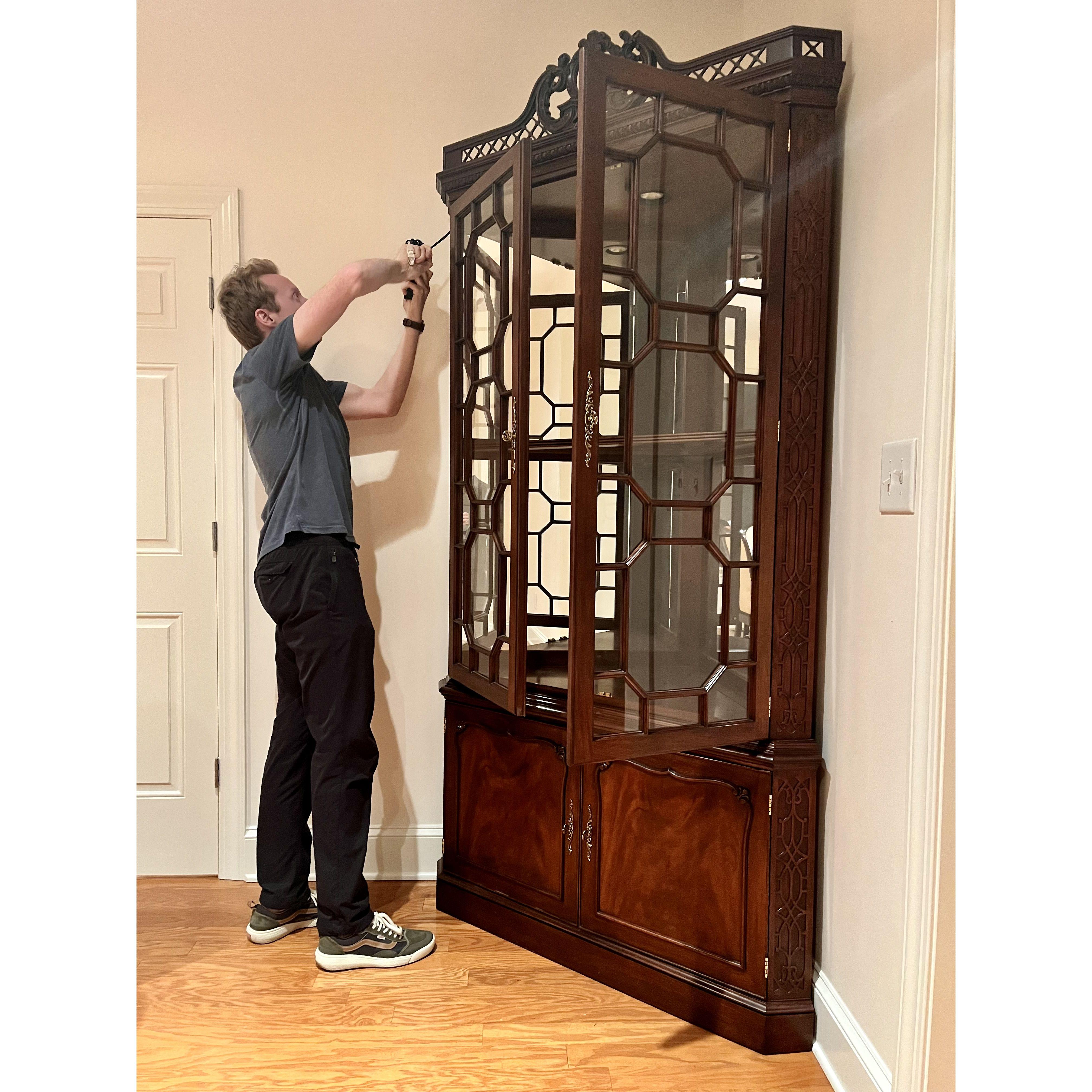 We love our corner cabinet and how it matches our other dining room furniture (even if it was delivered at 3am on a Thrs) -  Sept 7