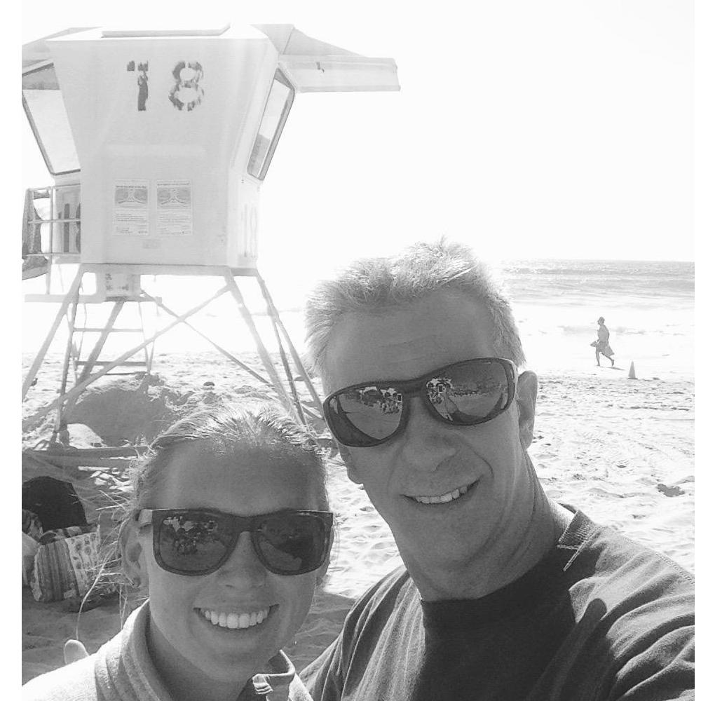 On the beach in San Diego