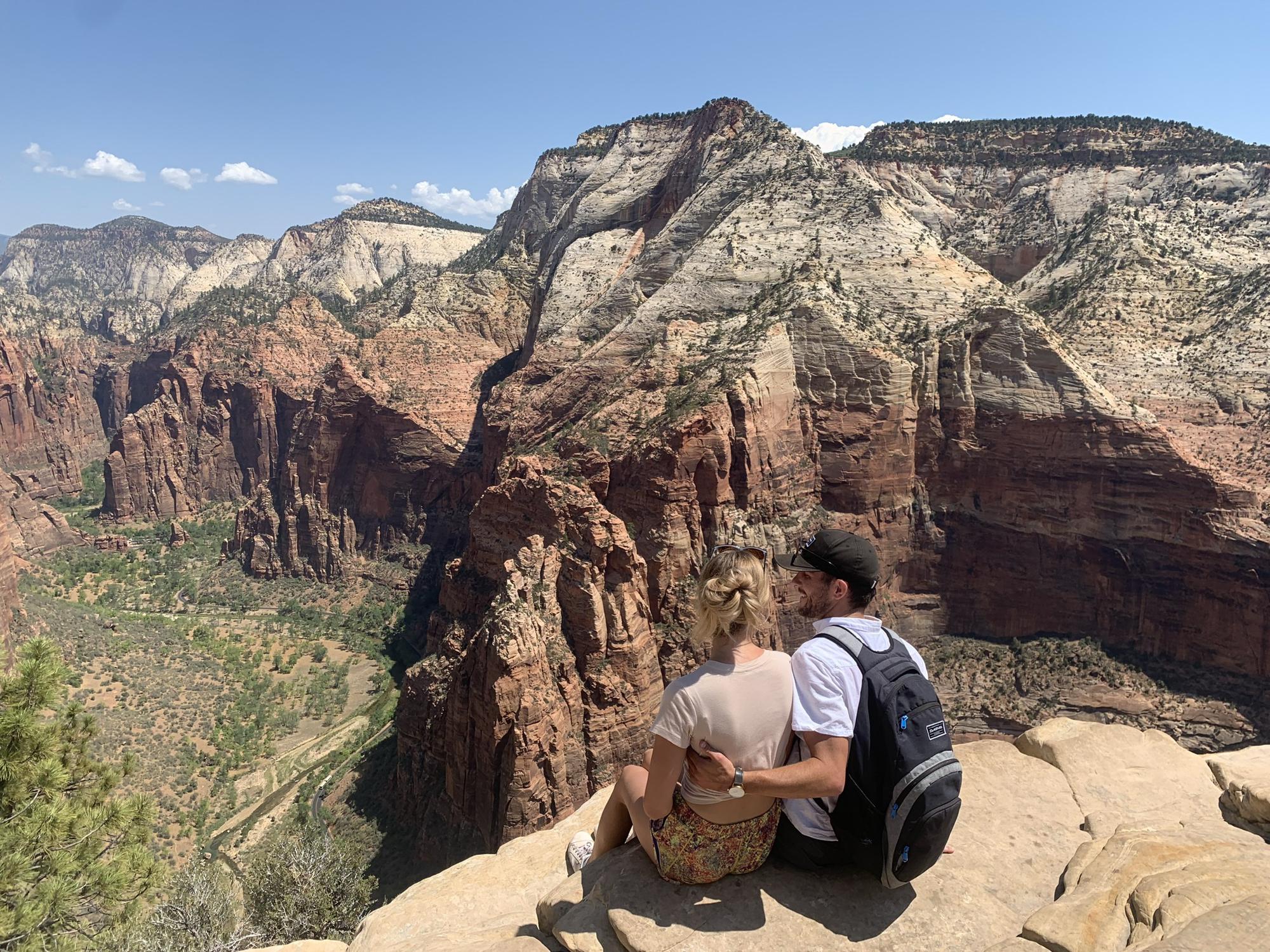 Zion National Park, Utah. At the top of Angels Landing.