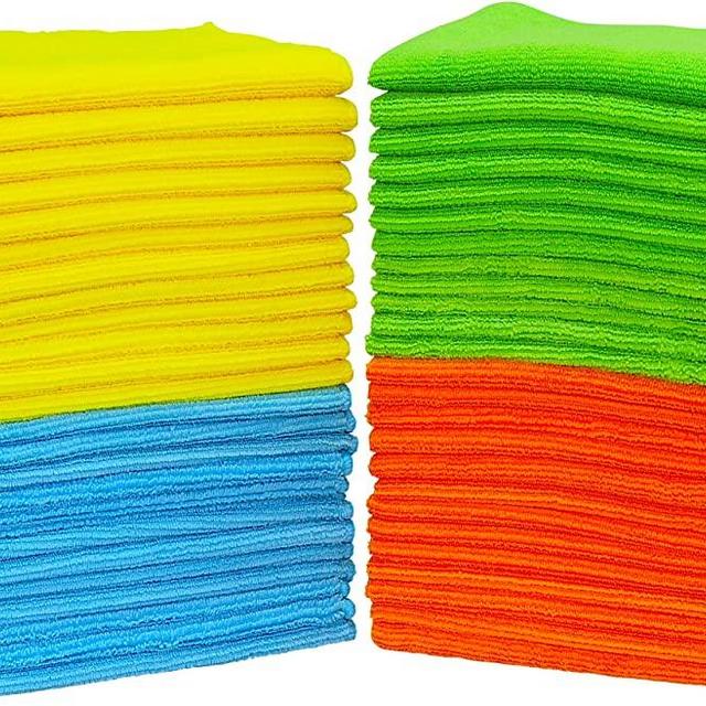 50 Pack - SimpleHouseware Microfiber Cleaning Cloth (12" x 16")