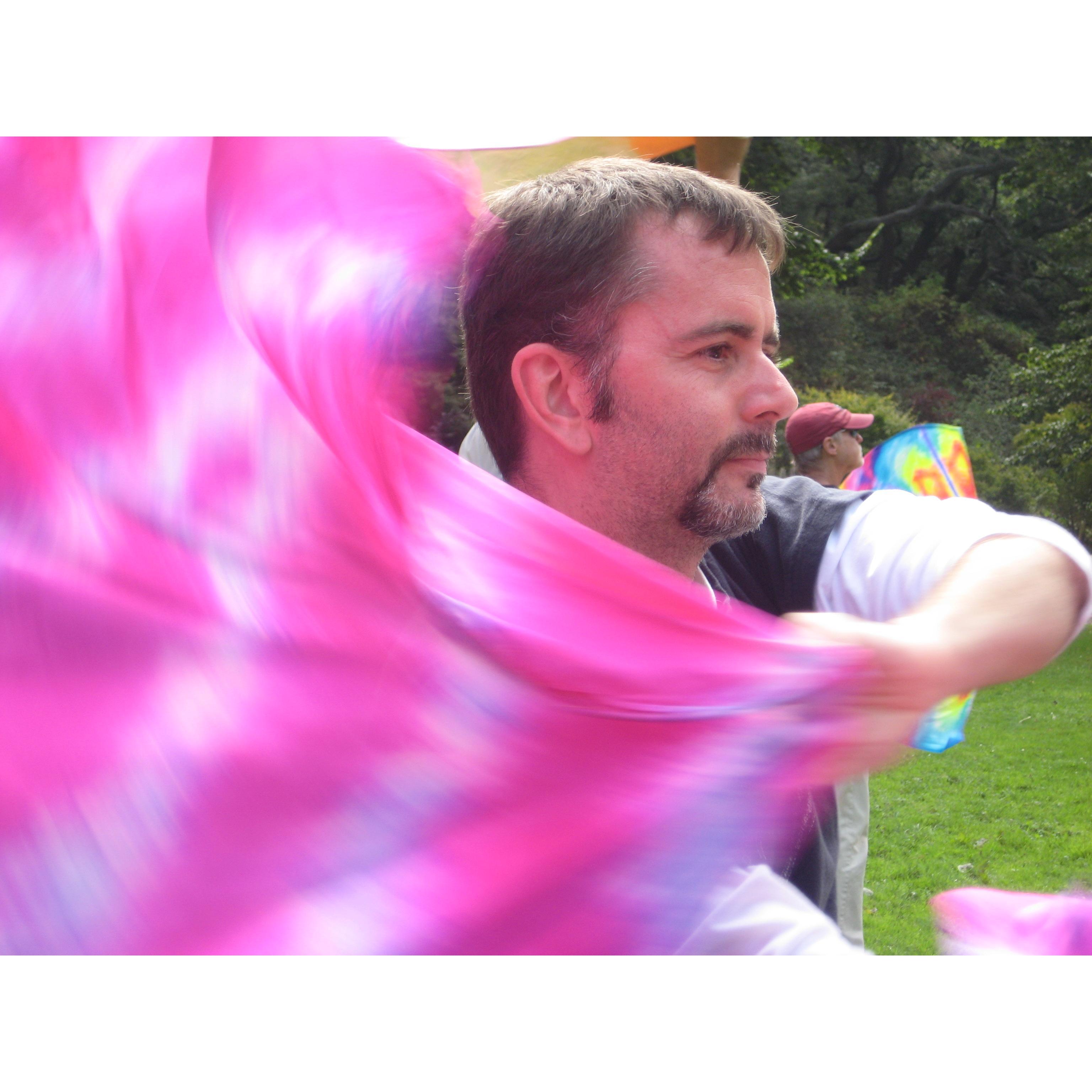 Ed flagging in Golden Gate Park