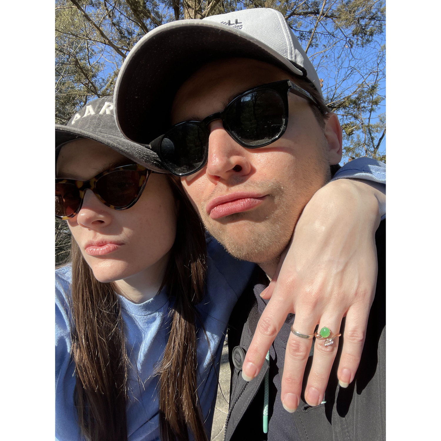 Our hike the morning after getting engaged