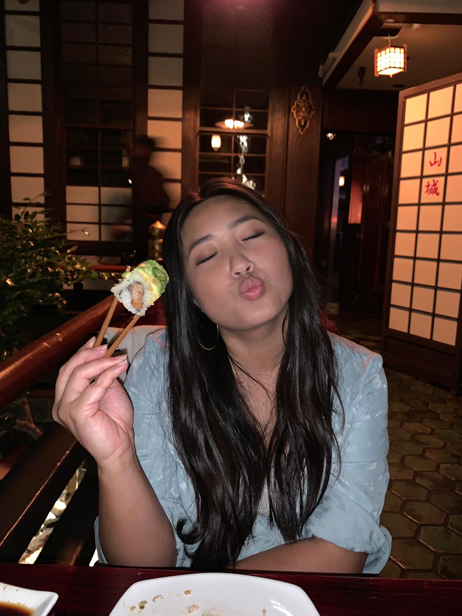 Dinner after we got engaged! 
Hollywood, California