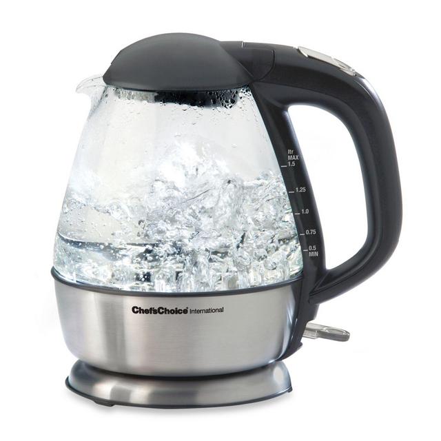 Chef'sChoice® International 1.5-Quart Cordless Electric Glass Kettle