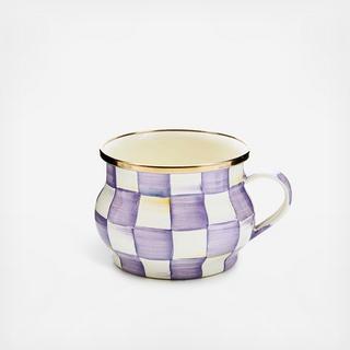 Violet Check Teacup