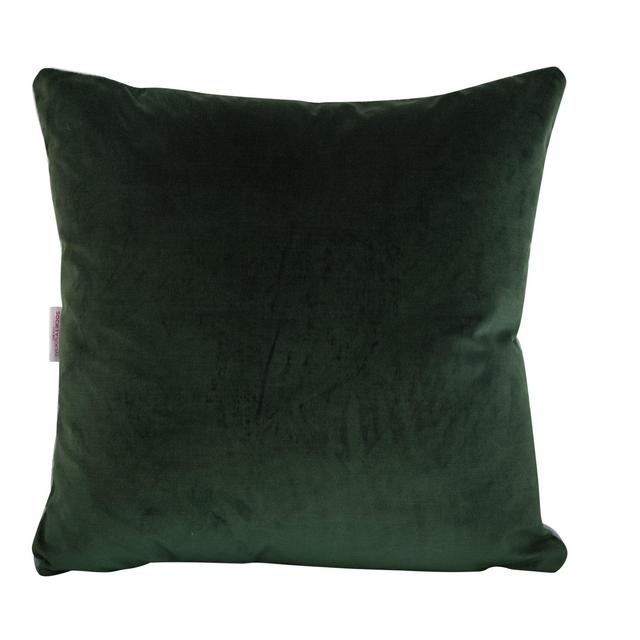Colorblock Velvet Pillow - Emerald & Spa
