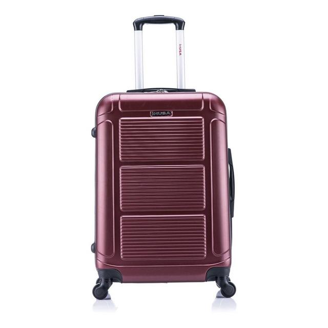 InUSA Pilot 24" Hardside Spinner Suitcase - Wine