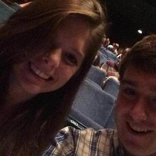 Our first date and first couple selfie ever.