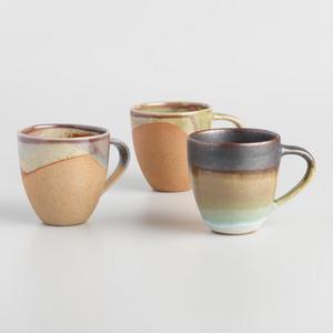 Organic Stoneware Mugs Set of 3