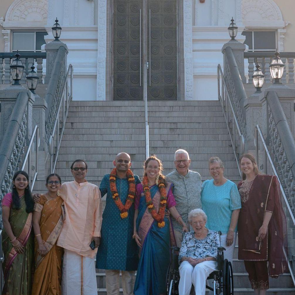 June 16, 2024: Our two families met in person for the first time for our Hindu engagement ceremony.