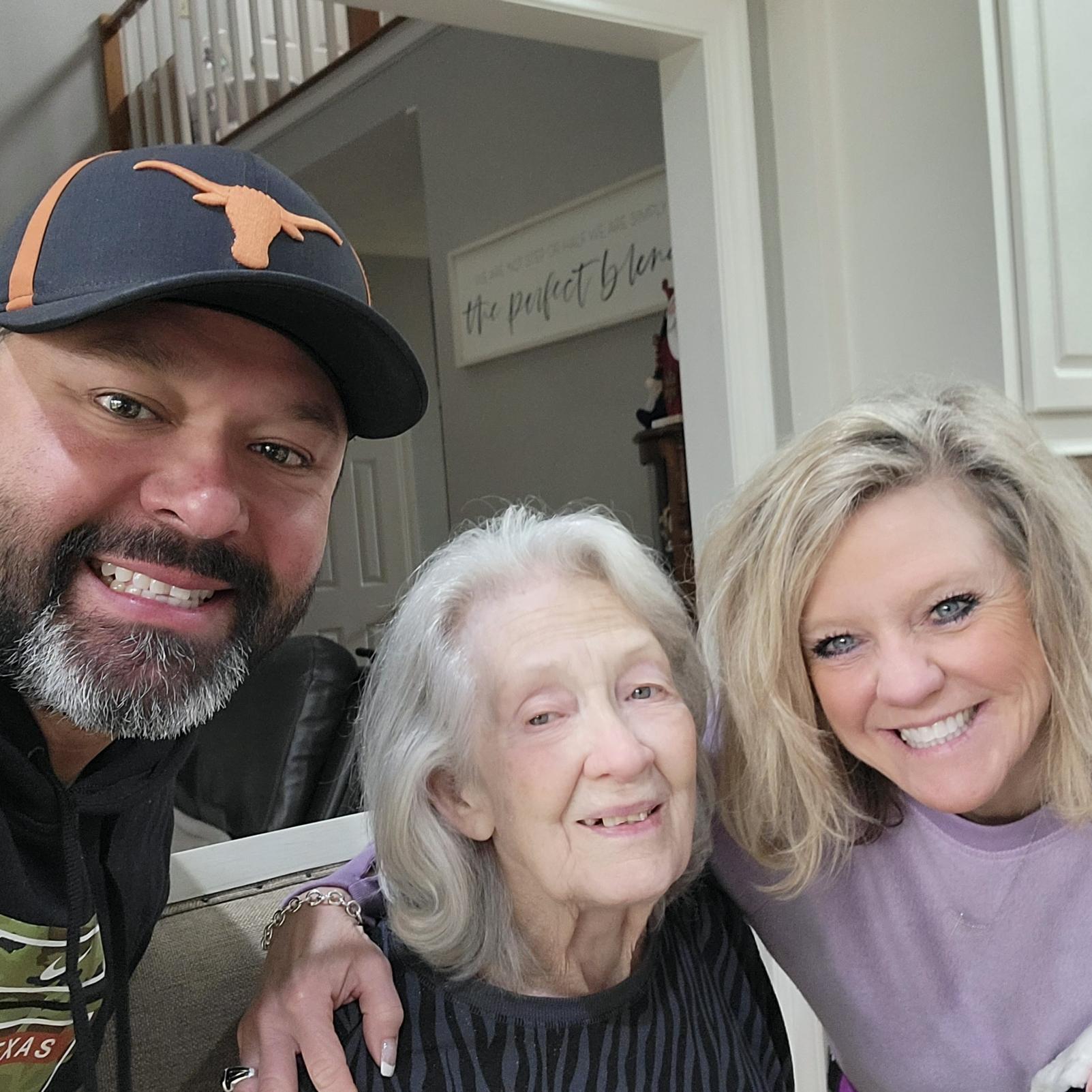 Our last picture with sweet mama - Easter 2023.