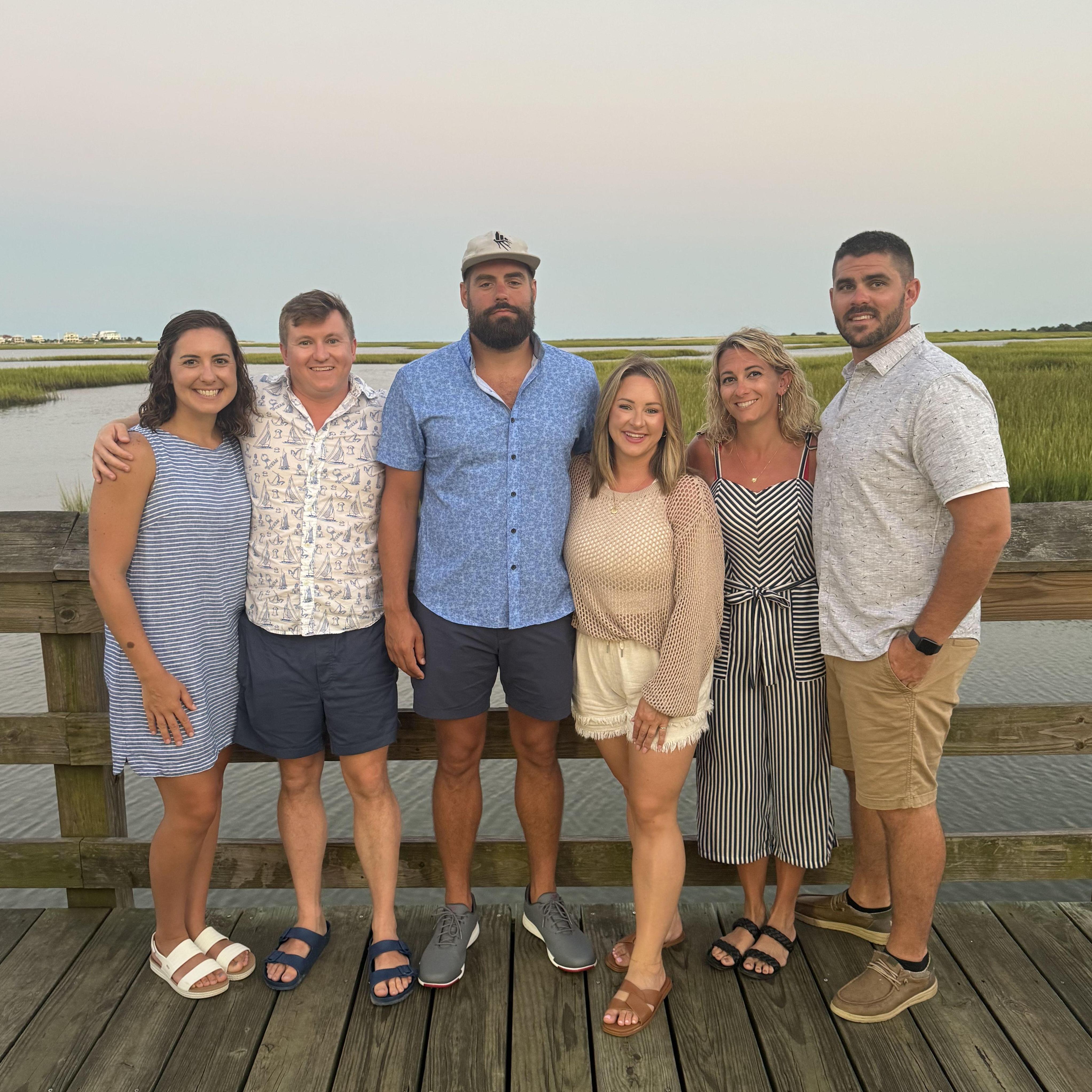 Myrtle Beach trip with Dan, Sarah, Eric, Janelle, & (not pictured) baby Jack!