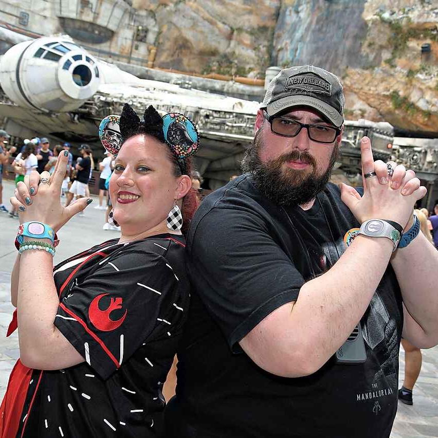 His first ever Disney trip! We’ll never be on the same side here…