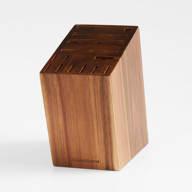 Crate & Barrel 17-Slot Knife Block