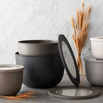 Member's Mark 10-Piece Break-resistant Wheat Straw Mixing Bowls, 5 Bowls + 5 Lids (Assorted Colors)