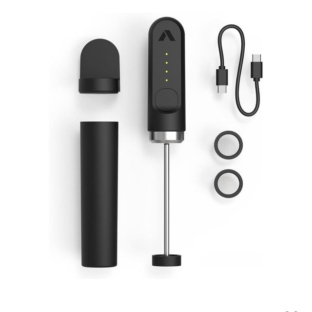 Subminimal NanoFoamer Lithium Performance Milk Foamer | USB-C Rechargeable, IP4 Waterproof, Dual-Speed, Stainless Steel | Premium Microfoamed Milk in 30 Seconds, Barista-Style Coffee Drinks at Home