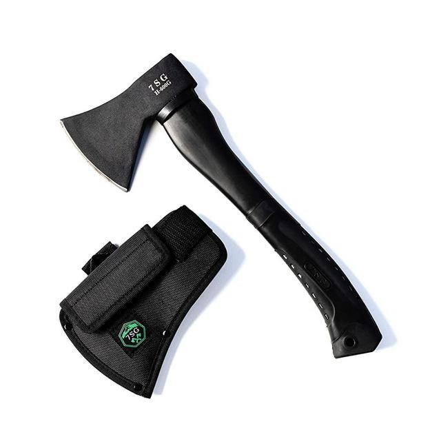 Throwing Axe - Camping Hatchet with Sheath - Camping Axe - Hatchets for Camping and Survival for Chopping Wood - Camping and Survival Hatchet - Bushcraft Axe for Camping