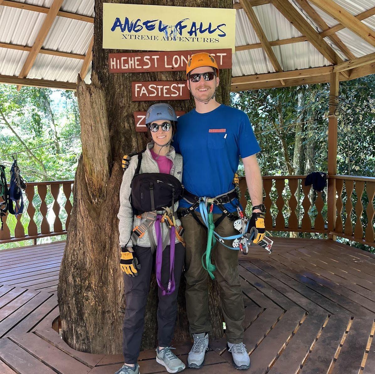 Zip-line in Belize!