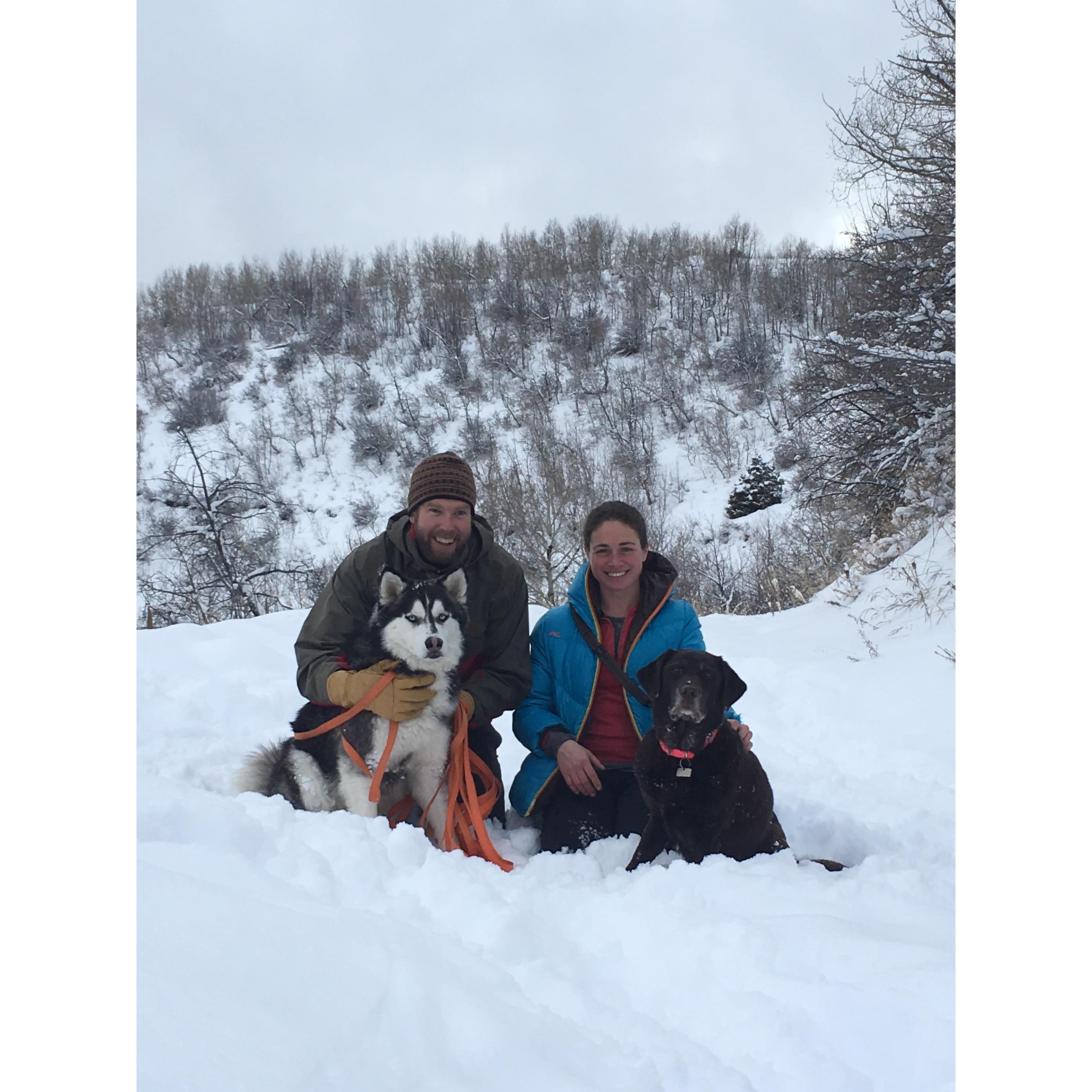Hiking,Vail, CO December 2018