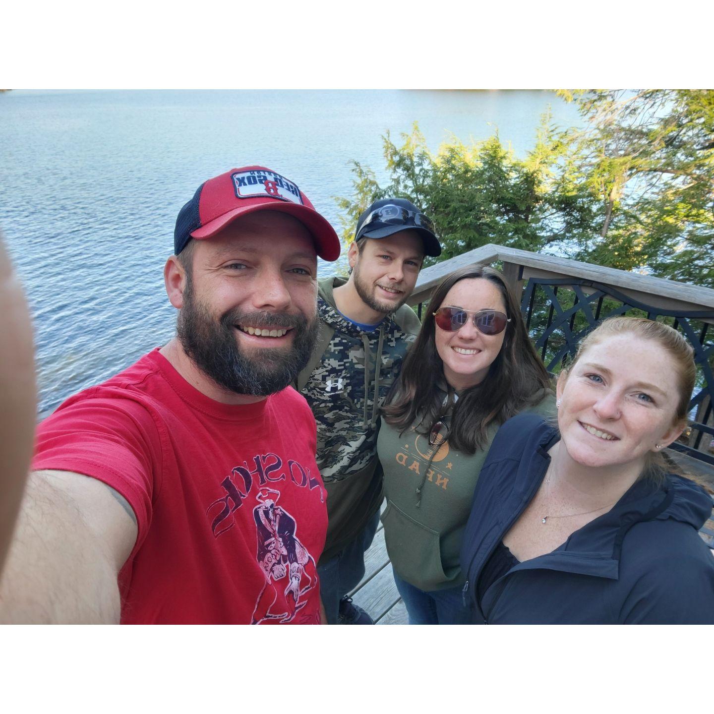 'Kids' weekend away in Maine - Shawn's first time at the cabin - most cherished place in the world!
