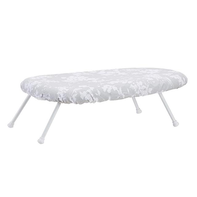 AmazonBasics Tabletop Ironing Board with Folding Legs - Floral Removable Cover