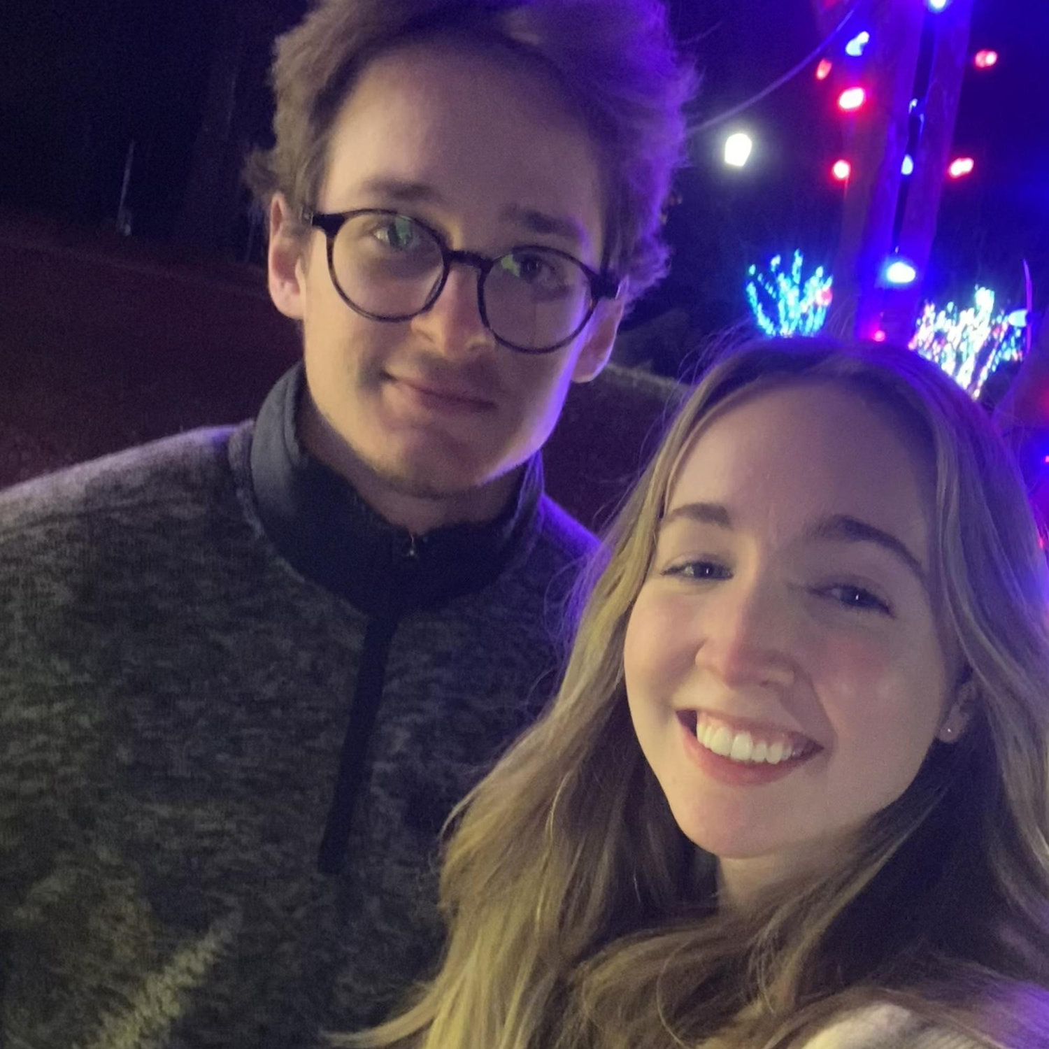 Christmas lights in Helen