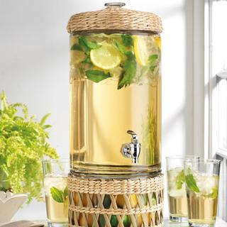 Fiddle & Fern Beverage Wicker Dispenser