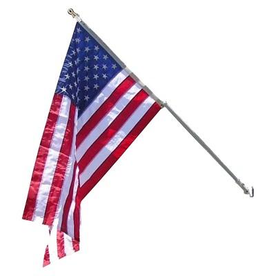 American Flag with Spinning Pole Estate Set