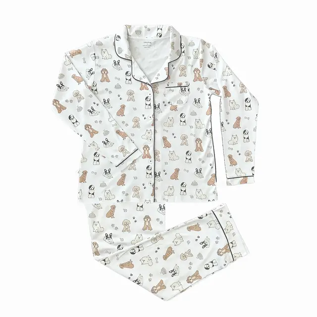 Doggie Day Care Women's Short Sleeve Pajama Set
