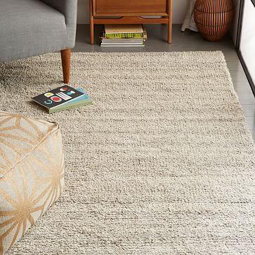 Steven Alan Solid Wool Shag Rug - Oatmeal 5 x 8